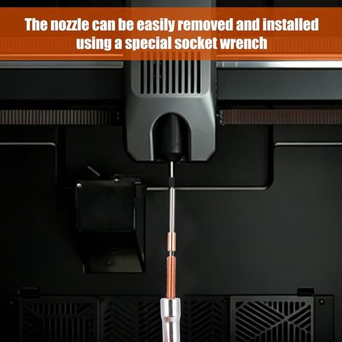 طقم فوهات يونيكورن مقاس 0.4 مم لمجموعة Creality K2 Plus/Hi، مع 5 جوارب سيليكون ومفتاح ربط لقطع غيار الطابعة ثلاثية الأبعاد Creality Hi وK2 وK2 Pro وK2 Plus in Kuwait