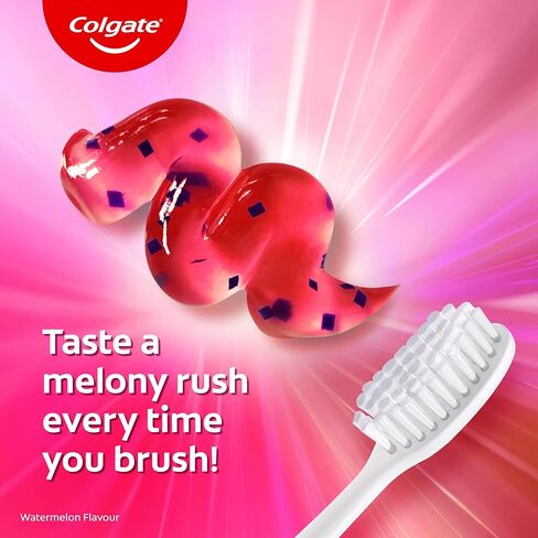 Colgate MaxFresh Watermelon Blast Gel Toothpaste, with Cooling Crystals, Watermelon Flavour, and Ultrafreeze Technology for Intense Freshness, Vegan, Gluten-Free 100g/3.5oz in Saudi Arabia
