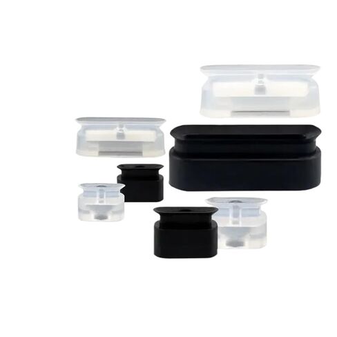 Long Strip Silicone Vacuum Suction Cup Manipulator Accessories Pneumatic Components Elliptical Suction Cup Hardware Industry(Transparent) in Saudi Arabia