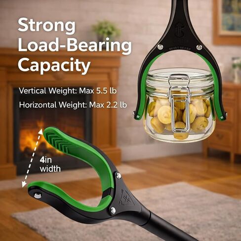 Extra Long Grabber Reacher Tool, 48" Aluminum Foldable Reacher Grabber, Dual Magnetic Tip, 2 in 1 Pickup Grabber w/Shoe Horn, Strong Upper Picker for Elderly, Surgery Recovery, Medical, Trash in Saudi Arabia