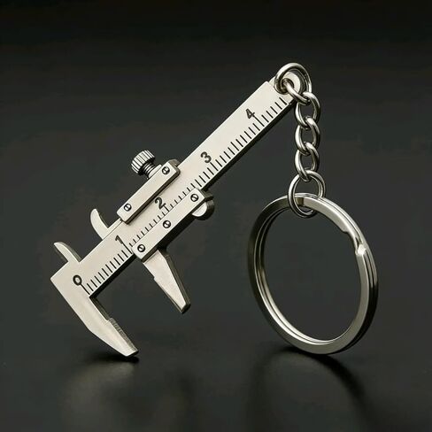 Portable Mini Alloy Vernier Caliper Key Ring, Accurate Measuring Tool with Compact Keychain Design, 0.0-1.57 Inch Range（6pcs） in Saudi Arabia