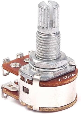 Toddmomy Mn25K 25K Ohm Linear Taper Rotary Potentiometer Dual Deck with Solder Lugs for Guitar Audio Control Knob Replacement in Saudi Arabia