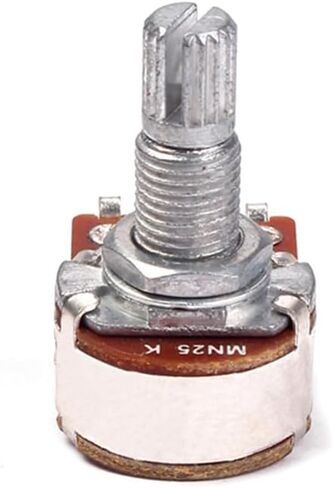 Toddmomy Mn25K 25K Ohm Linear Taper Rotary Potentiometer Dual Deck with Solder Lugs for Guitar Audio Control Knob Replacement in Saudi Arabia