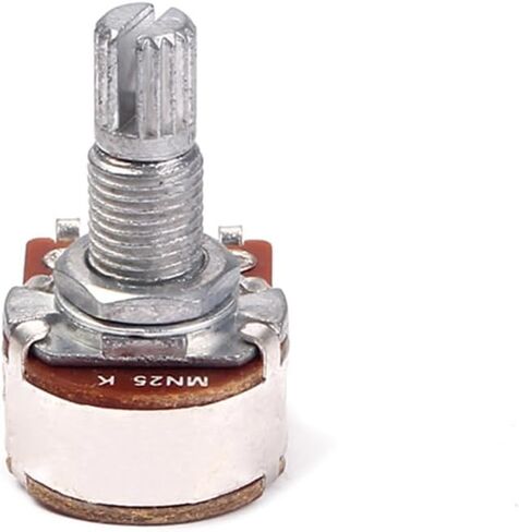 Toddmomy Mn25K 25K Ohm Linear Taper Rotary Potentiometer Dual Deck with Solder Lugs for Guitar Audio Control Knob Replacement in Saudi Arabia