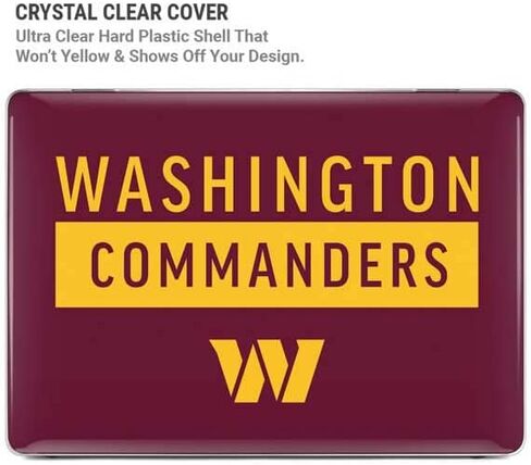 حافظة Skinit + غلاف متوافق مع جهاز MacBook Air 13in (2020) - تصميم NFL Washington Commanders المرخص رسميًا in Saudi Arabia