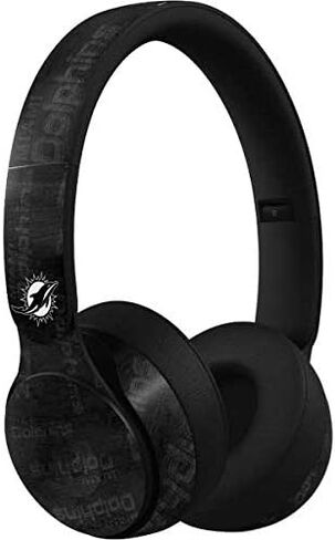 Skinit Decal Audio Skin Compatible with Beats Solo Pro - Officially Licensed NFL Miami Dolphins Distressed- Orange Design in Saudi Arabia