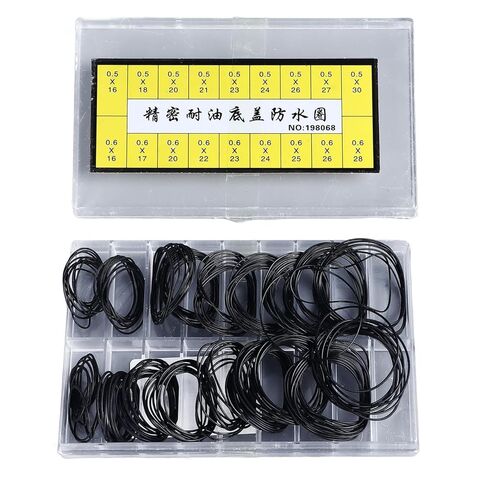 Rubber Seal Washers, O Ring Watch Gasket, 180 PCS 0.5mm 0.6mm Watch Gasket Repair Tool Set O Ring Replacement Kit Washers for Watch Repair in Saudi Arabia