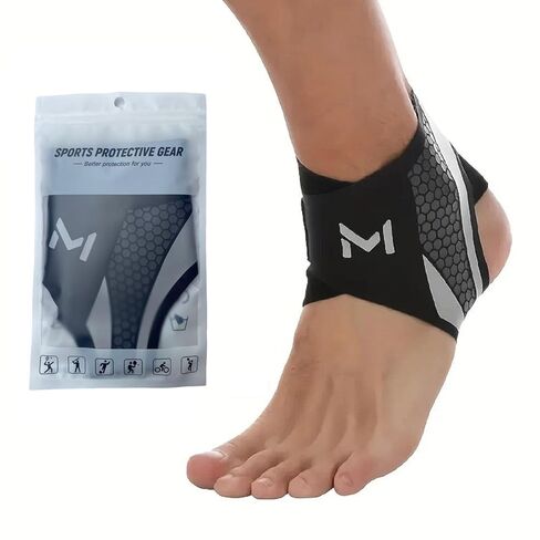 Ankle Brace for Sprained Ankle Plantar Fasciitis & Sports Breathable Compression Support for Basketball Volleyball Running Adjustable Stabilizer for Men & Women Fits Left or Right Foot (Purple-1Pack) in Saudi Arabia