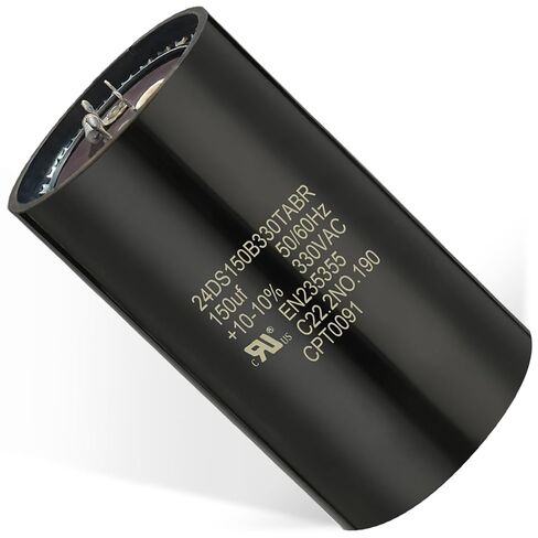 CPT0091 مكثف بدء التشغيل 135-162 MFD 330VAC، بديل لترين والمعيار الأمريكي CPT00091 CPT00080، مكثف بدء تشغيل محرك HVAC AC، مكثف دائري مناسب تمامًا in Kuwait