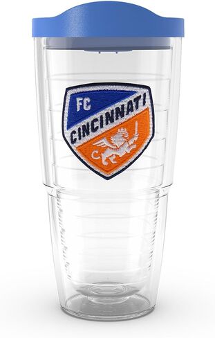 Tervis MLS FC Cincinnati - Primary Logo Made in USA Double Walled Insulated Tumbler Travel Cup Keeps Drinks Cold & Hot, 24oz, Classic in Saudi Arabia