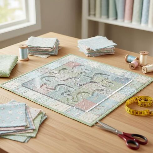 Free Motion Quilting Templates, Acrylic Rulers Set, Swirl Pattern Stencils for Machine Quilting in Saudi Arabia