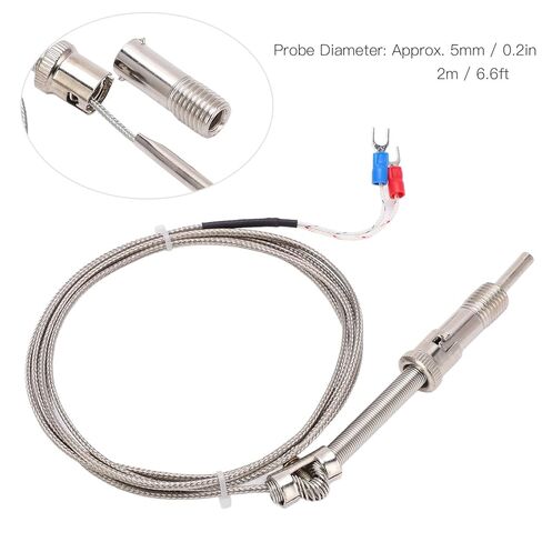 K Type Thermocouple Probe with Thread Compression Spring Design for 0-400℃ Industrial Temperature Measurement Sensor in Saudi Arabia