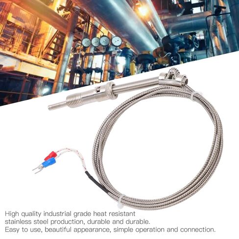 K Type Thermocouple Probe with Thread Compression Spring Design for 0-400℃ Industrial Temperature Measurement Sensor in Saudi Arabia
