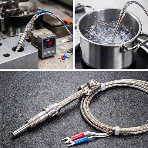 K Type Thermocouple Probe with Thread Compression Spring Design for 0-400℃ Industrial Temperature Measurement Sensor in Saudi Arabia