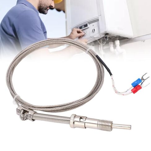 K Type Thermocouple Probe with Thread Compression Spring Design for 0-400℃ Industrial Temperature Measurement Sensor in Saudi Arabia