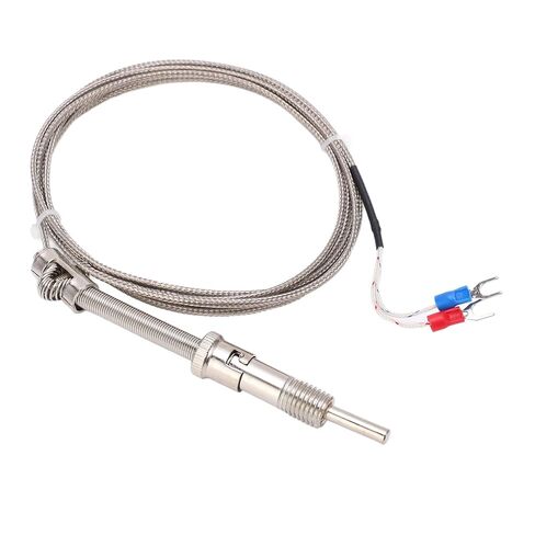 K Type Thermocouple Probe with Thread Compression Spring Design for 0-400℃ Industrial Temperature Measurement Sensor in Saudi Arabia