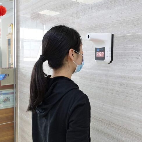 Induction Thermometer, with LED hd Display and Wall Hanging Function, Suitable for Company Offices, Restaurants, cinemas and Other Public Places（1PCS） in Saudi Arabia