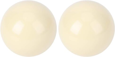 2.25" White Billiard Cue Ball Set of 2 Regulation Size Pool Balls Premium Resin for Practice Replacement in Saudi Arabia