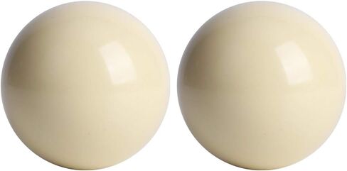 2.25" White Billiard Cue Ball Set of 2 Regulation Size Pool Balls Premium Resin for Practice Replacement in Saudi Arabia