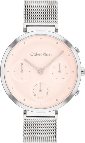 Calvin Klein Women's Quartz Ionic Thin Gold Plated Steel Case and Link Bracelet Watch, Color: Gold Plated (Model: 25200177) in Saudi Arabia