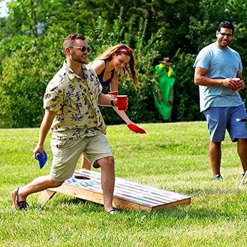 Cornhole Board Vinyl Wrap Decals (Set of 2) Patriotic Bean Bag Toss Wrap Stickers (Deer) in Saudi Arabia