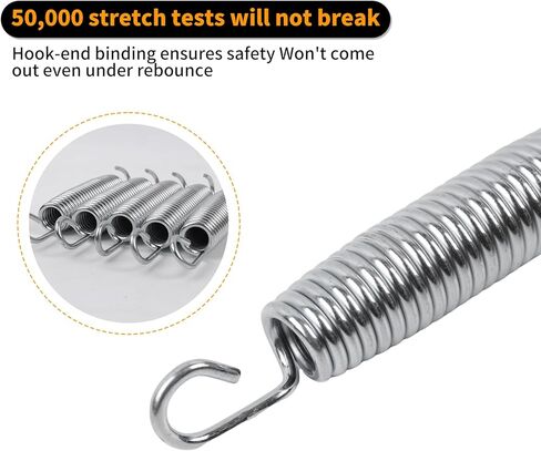 5.5 Inch 75 pcs Trampoline Replacement Springs Set, Stainless Steel with Spring Tool & Gloves, Weather-Resistant Parts for Easy Maintenance in Saudi Arabia