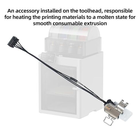 Hotend Heating Assembly for BambuLab P2S: Quick-Change Replacement with Ceramic Heater Cartridge Thermistor and Mounting Base Clip 3D Printer Accessories in Saudi Arabia