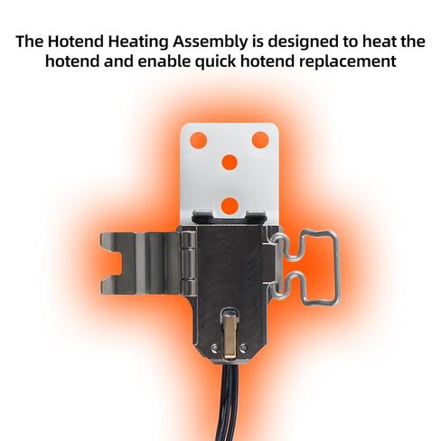 Hotend Heating Assembly for BambuLab P2S: Quick-Change Replacement with Ceramic Heater Cartridge Thermistor and Mounting Base Clip 3D Printer Accessories in Saudi Arabia