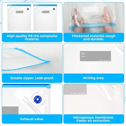 50 Pcs 3D Filament Storage Bags Cleaning Drying Sealed Bags for 3D Printer Filament with 20 Pcs Humidity Indicator Cards for Keep Filaments Dry, 13.4 x 11.8 Inch in Saudi Arabia