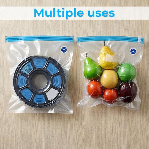 50 Pcs 3D Filament Storage Bags Cleaning Drying Sealed Bags for 3D Printer Filament with 20 Pcs Humidity Indicator Cards for Keep Filaments Dry, 13.4 x 11.8 Inch in Saudi Arabia