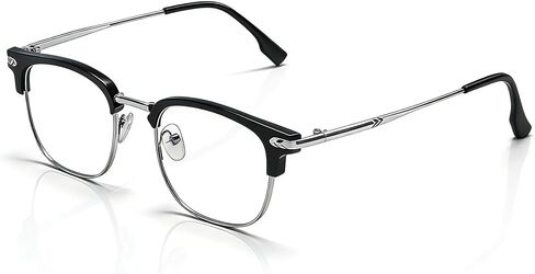 Blue Light Glasses Men Metal Computer Gaming Glasses With Blue Ray Filter in Saudi Arabia