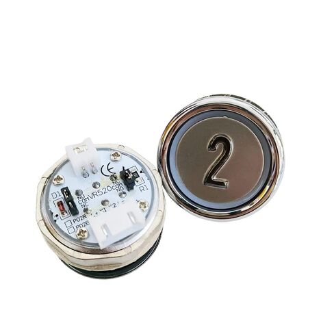 MOQ 10pcs VR520 DC24V Blue Light/Red Light Elevator Push Button Elevator Spare Parts Lift Spare Parts in Saudi Arabia