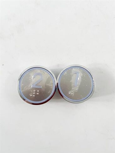 02016664 VER:C00 2337 Elevator Push Button Replace A4N135161 A4J135160 A2 with Braille Green Light Elevator Spare Parts Lift in Saudi Arabia