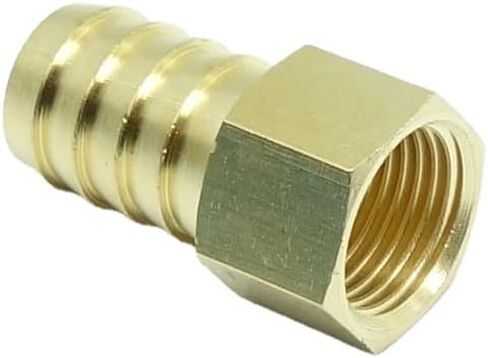 1 Piece Brass Hose Barb Fitting,3/4" Barb x 1/2" NPT Female Adapter in Saudi Arabia