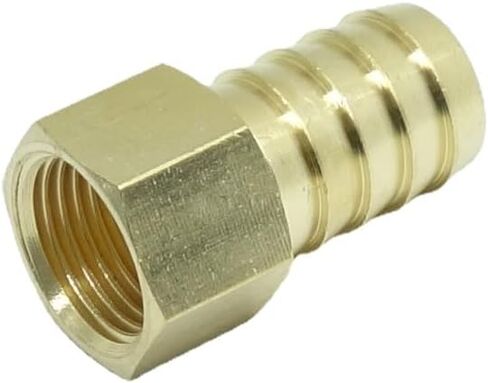 1 Piece Brass Hose Barb Fitting,3/4" Barb x 1/2" NPT Female Adapter in Saudi Arabia