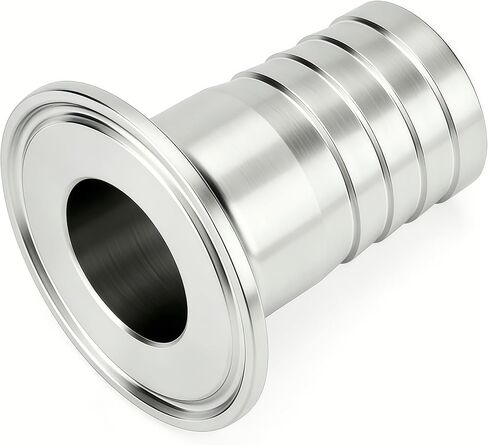 1.5 "ثلاثي المشبك إلى 1-1/2" خرطوم الشائكة محول SUS304 خرطوم صحي وصلة أنابيب بارب 1 قطعة مع خرطوم المشبك in Kuwait
