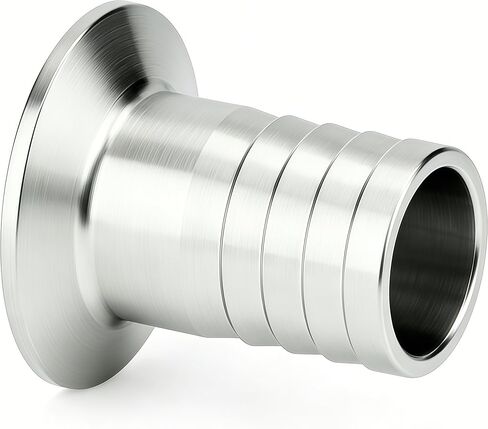 1.5 "ثلاثي المشبك إلى 1-1/2" خرطوم الشائكة محول SUS304 خرطوم صحي وصلة أنابيب بارب 1 قطعة مع خرطوم المشبك in Kuwait