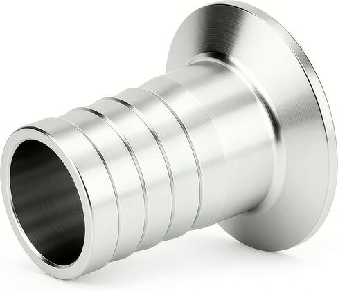 1.5 "ثلاثي المشبك إلى 1-1/2" خرطوم الشائكة محول SUS304 خرطوم صحي وصلة أنابيب بارب 1 قطعة مع خرطوم المشبك in Kuwait