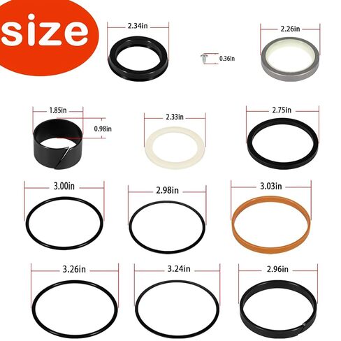 Rod: 1.75" BORE: 3" Hydraulic Cylinder Seal Kit 1543262C1 G105549 G109460 for Case 580 Super E, 580 Super K, 580C, 580D, 580 Super D, 580K, 680K, 680L, 850B, 850C, 855C etc in Saudi Arabia