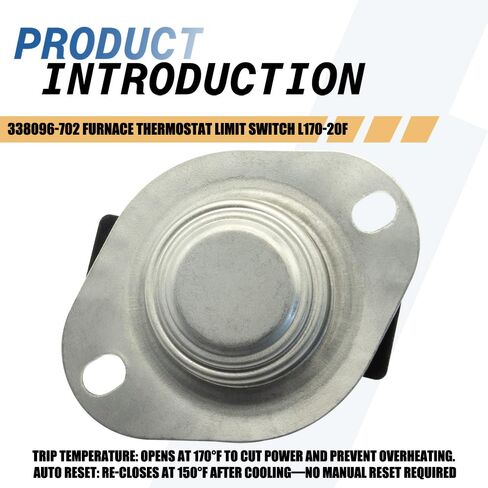 338096-702 مفتاح حد ترموستات الفرن L170-20F متوافق مع الناقل براينت باين HVAC in Kuwait