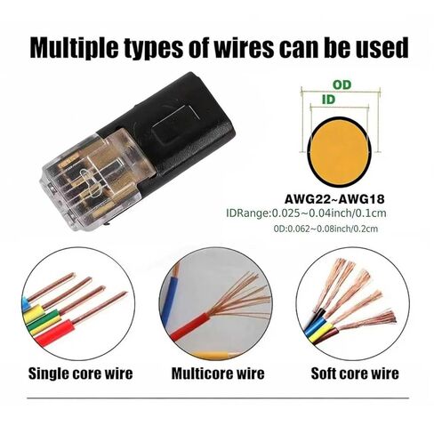 100pcs Double Wire Plug in Connector with Lock Strip Connector,Wire Quick Connectors Low Voltage Lever Wire Connector 2 Pin for Strip Lights DIY Crafting,LED Light Strips Connectors 2 Pin,Model Kits in Saudi Arabia