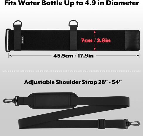 Water Bottle Holder Strap Sling Tumbler Carrier Bag with Adjustable Shoulder Strap, Portable Insulated Cup Carrier Sling for Travel Gym Hiking Camping, Fits 20-64 Oz Water Bottle in Saudi Arabia