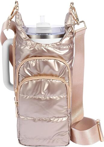 Water Bottle Holder with Strap，Water Bottle Carrier Bag for Stanley 40 oz/30 oz Tumbler with Handle,Water Bottle Crossbody Bag Sling Purse for Walking Hiking in Saudi Arabia