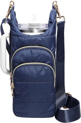 Water Bottle Holder with Strap，Water Bottle Carrier Bag for Stanley 40 oz/30 oz Tumbler with Handle,Water Bottle Crossbody Bag Sling Purse for Walking Hiking in Saudi Arabia