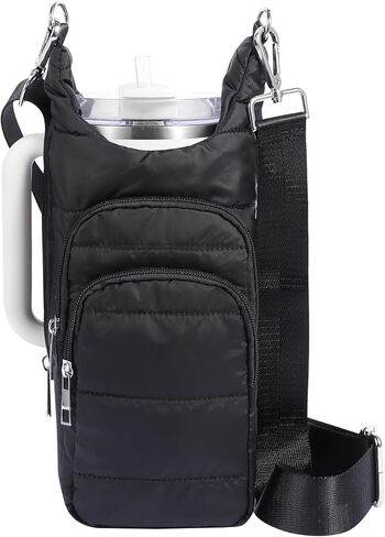 Water Bottle Holder with Strap，Water Bottle Carrier Bag for Stanley 40 oz/30 oz Tumbler with Handle,Water Bottle Crossbody Bag Sling Purse for Walking Hiking in Saudi Arabia