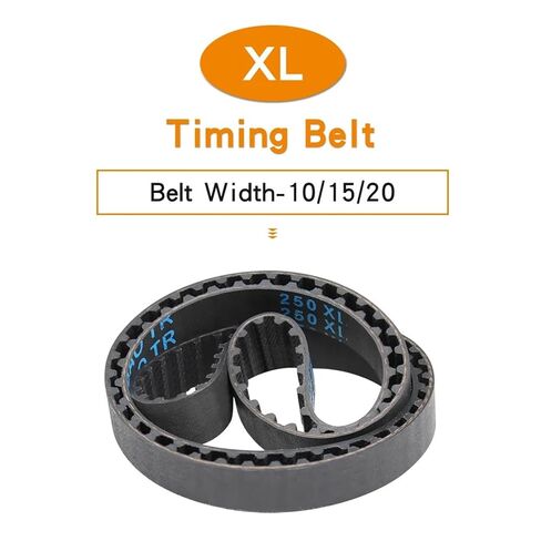 Pulley Belt 238XL/240XL/244XL/246XL/248XL/250XL/254XL/256XL/258XL Trapezoidal Tooth Rubber 10/15mm(256XL (128 Teeth),10mm) in Saudi Arabia