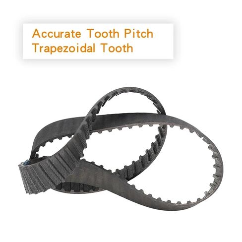 Pulley Belt 238XL/240XL/244XL/246XL/248XL/250XL/254XL/256XL/258XL Trapezoidal Tooth Rubber 10/15mm(256XL (128 Teeth),10mm) in Saudi Arabia