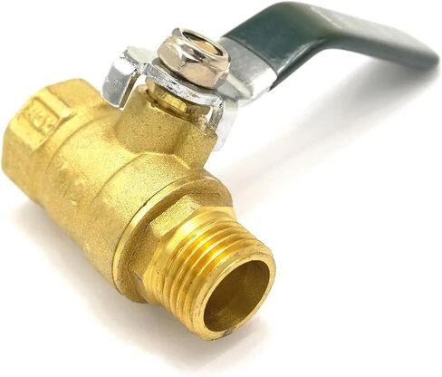 1/2" Internal Thread to 1/2" External Thread Brass Ball Valve with Handle Pn 0.8 Mpa Suitable for air, Natural Gas, Water, Fuel in Saudi Arabia