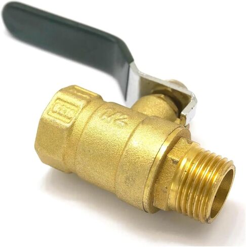 1/2" Internal Thread to 1/2" External Thread Brass Ball Valve with Handle Pn 0.8 Mpa Suitable for air, Natural Gas, Water, Fuel in Saudi Arabia