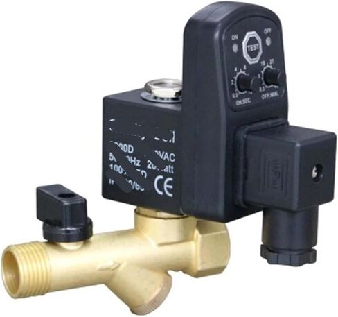 110/220/380VAC 24VDC 1/2" Brass/Plastic Automatic Drain Timer Valve Air Compressor Integrated 0.1-1.6MPa IP65(AC220V) in Saudi Arabia